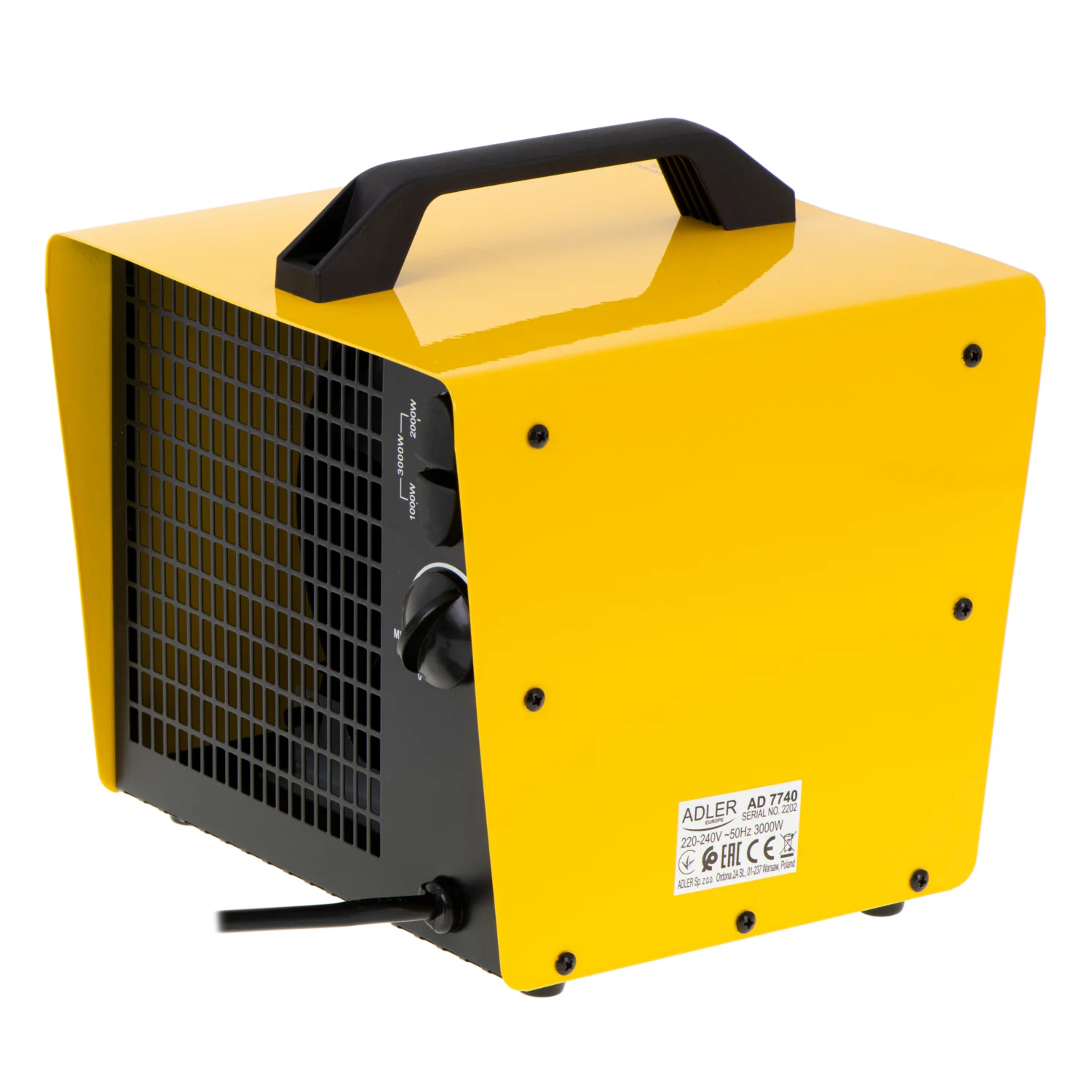 Calentador cerámico de 3000W Adler AD 7740 con termostato - Image 5
