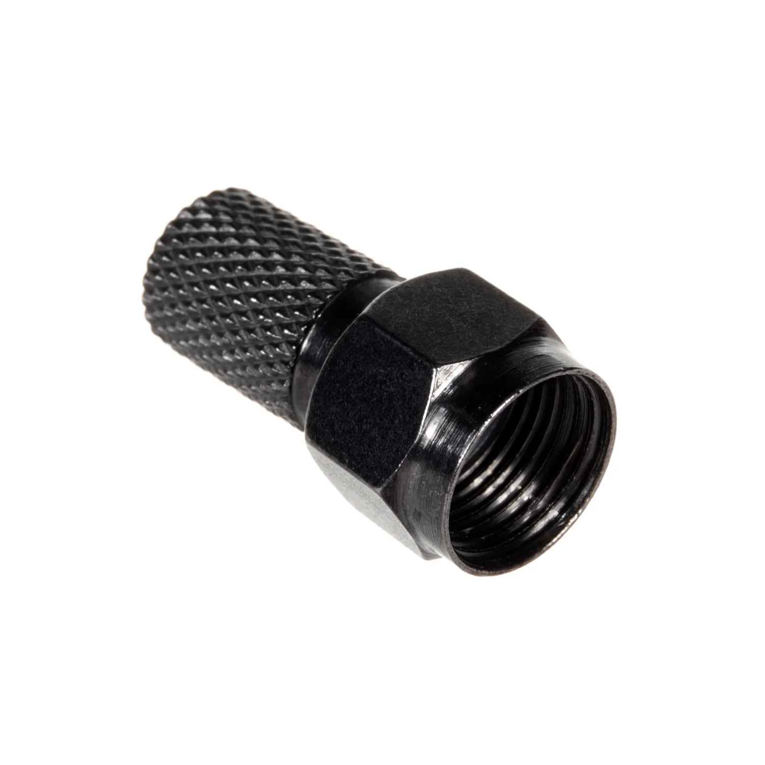 Enchufe F satélite profesional 6.8 mm RG5.9, RG6 níquel negro con junta Maclean TV Systems MCTV-903 - Image 3