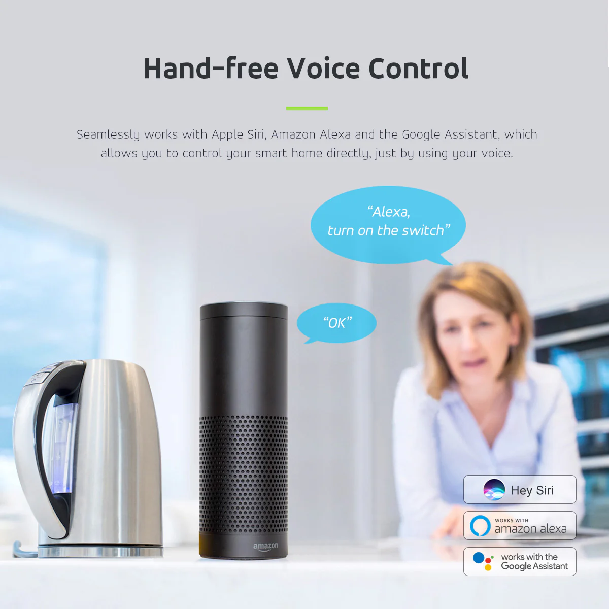 Enchufe inteligente WiFi compatible con Google Home Google Assistant Alexa Siri Enchufe inteligente Wifi 2.4Ghz - Image 7