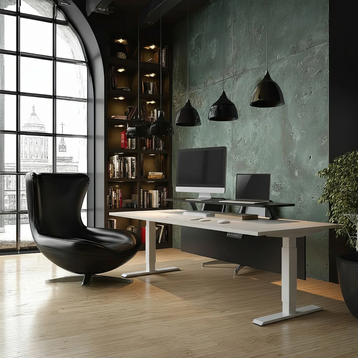 Ergo Office ER-409 Soporte de monitor 13"~32" hasta un máximo de 20kg Estante de mesa 100x26cm Tablero de estantería Soporte de mesa - Image 15