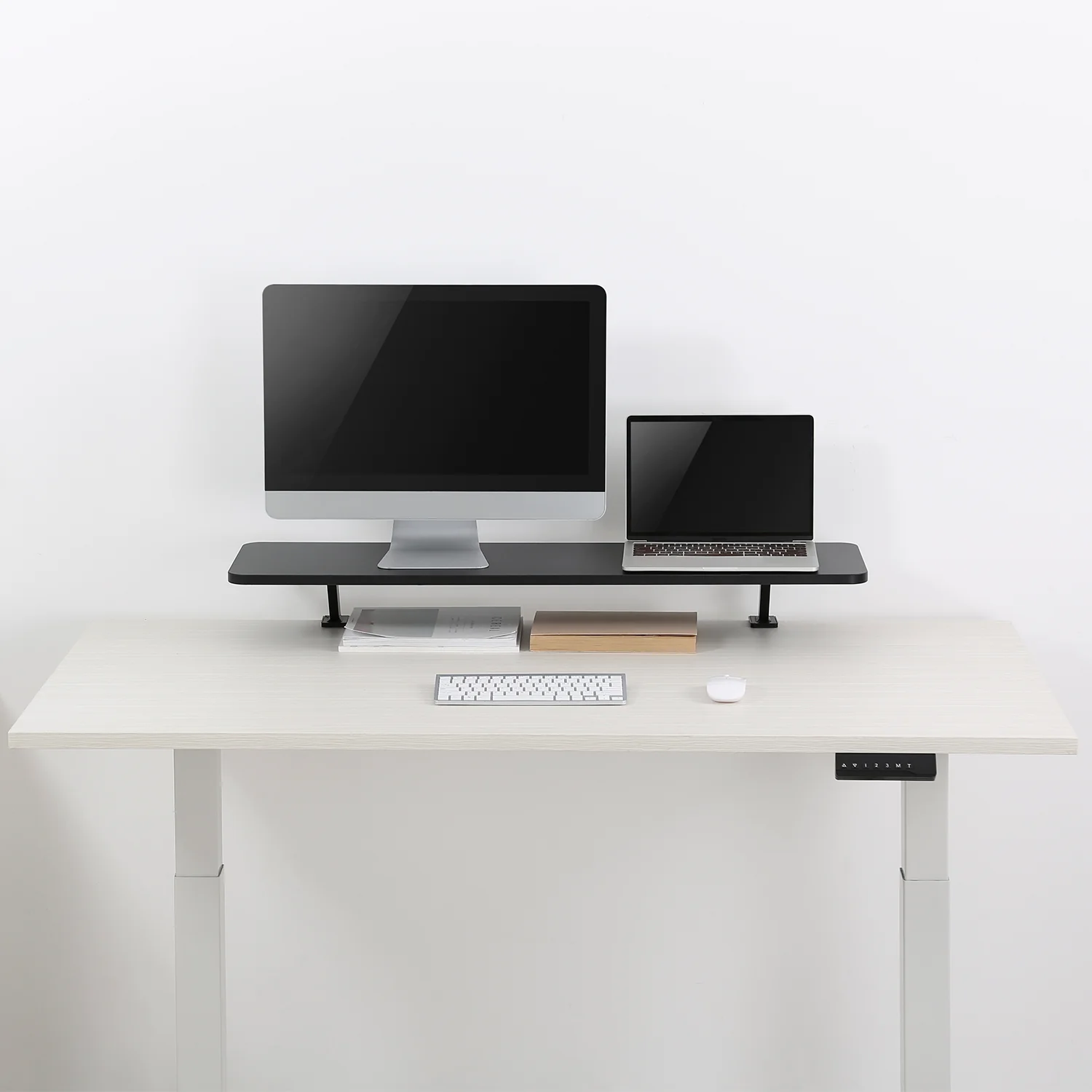 Ergo Office ER-409 Soporte de monitor 13"~32" hasta un máximo de 20kg Estante de mesa 100x26cm Tablero de estantería Soporte de mesa - Image 4