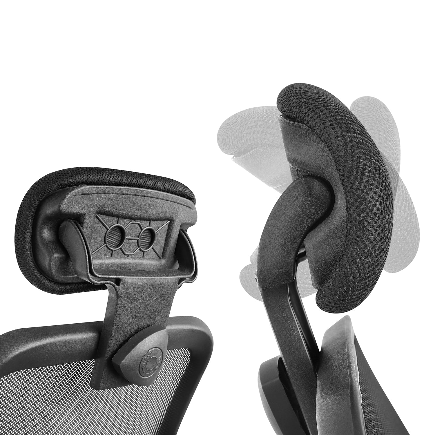 Ergo Office ER-413 Silla de oficina giratoria con reposacabezas y altura de asiento ajustables. - Image 4