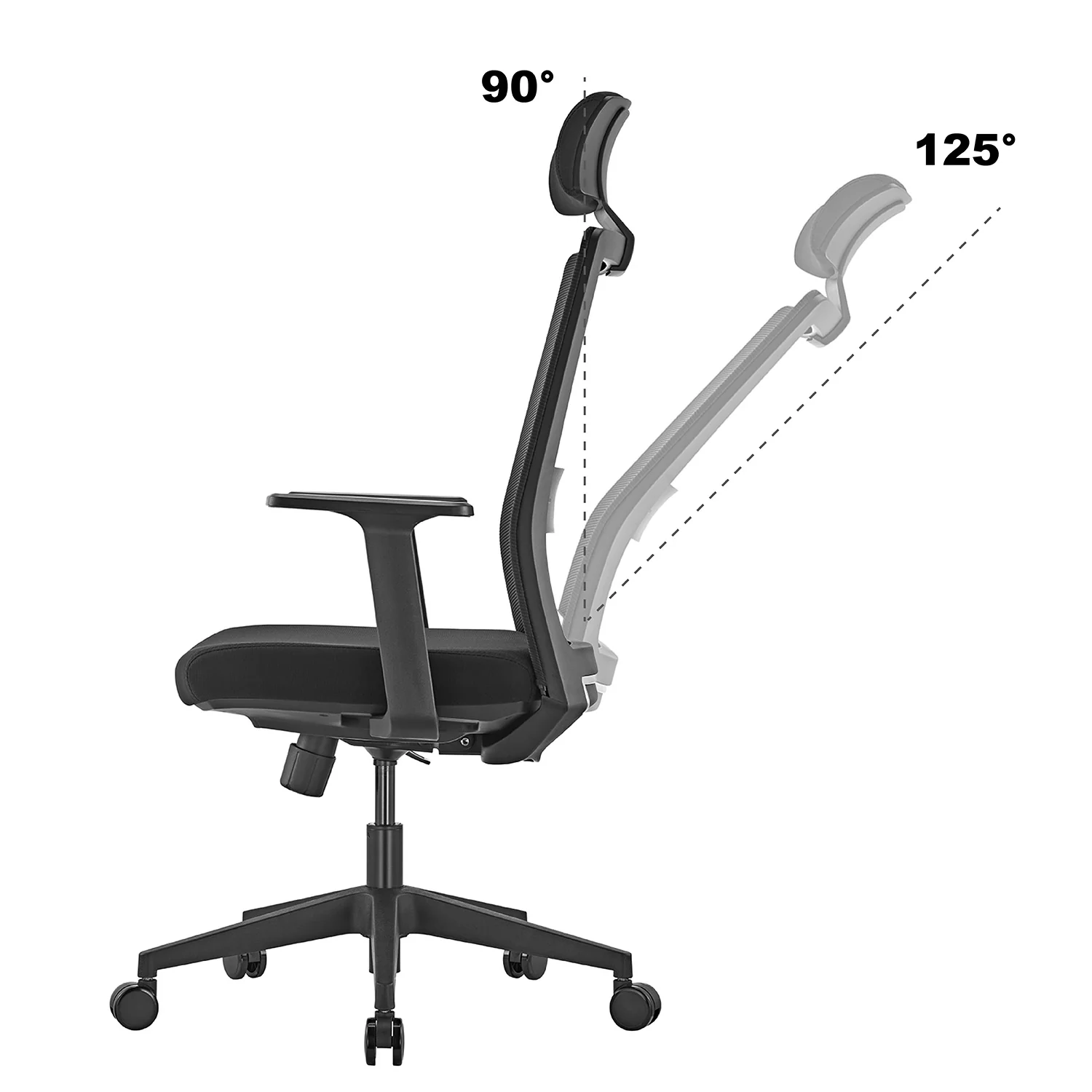 Ergo Office ER-425 Silla de oficina ergonómica Premium con respaldo alto, máx 150kg - Image 9
