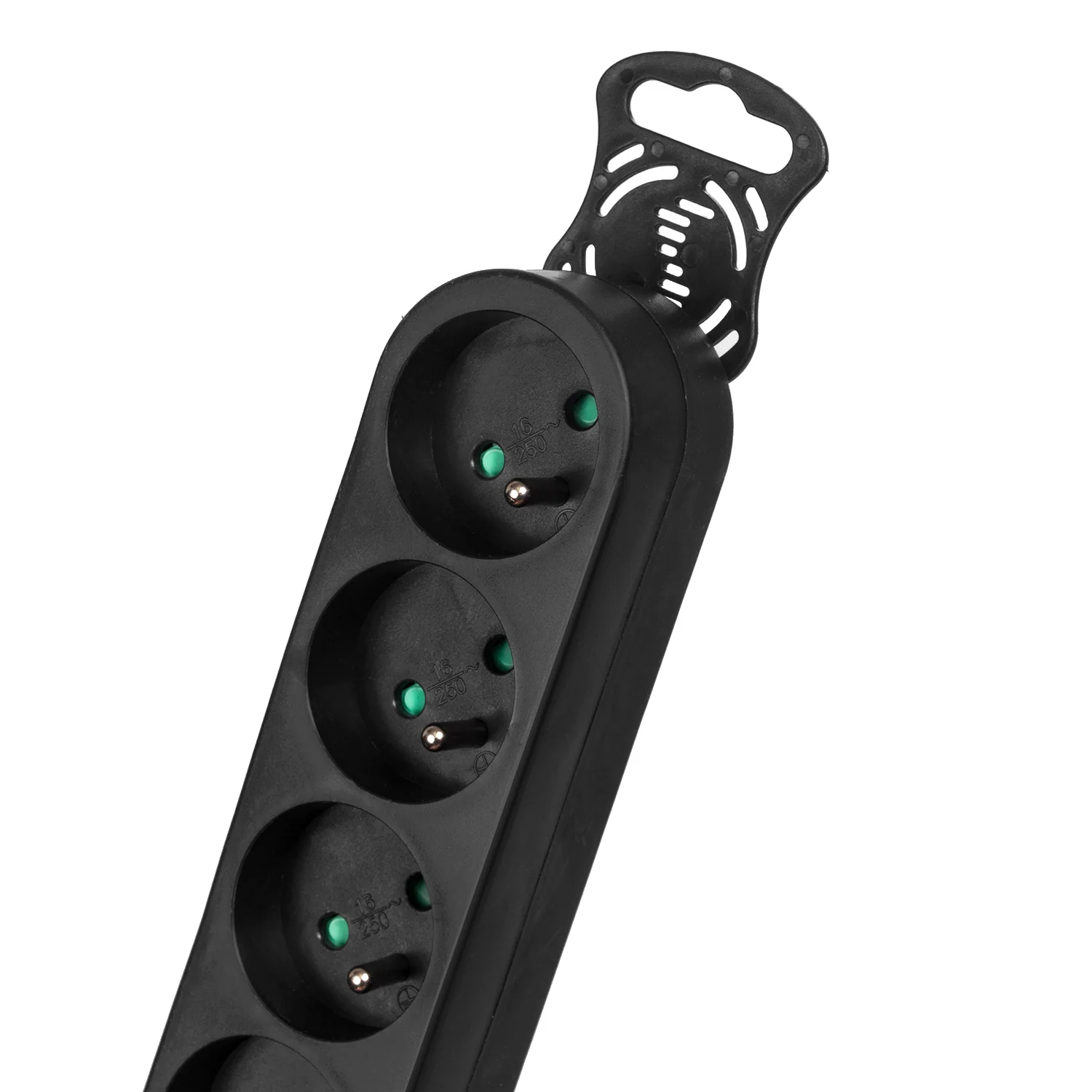 Extensión de regleta 6 tomas negro 3m Maclean Energy MCE187 2300W - Image 4