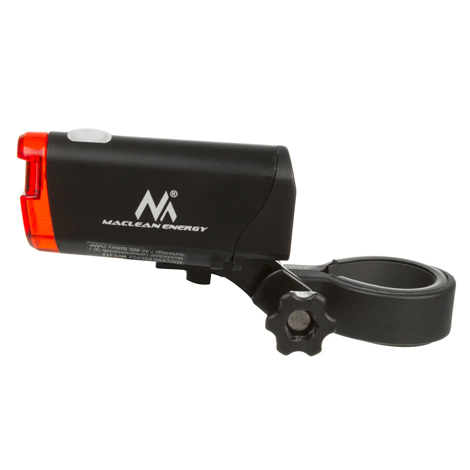 Iluminación LED para bicicleta en la parte delantera + trasera, la parte delantera tiene 2 modos de iluminación y una batería incorporada de 1500 mAh, la parte trasera 2xAAA con certificación DE (StVZO), Maclean Energy MCE312 - Image 6