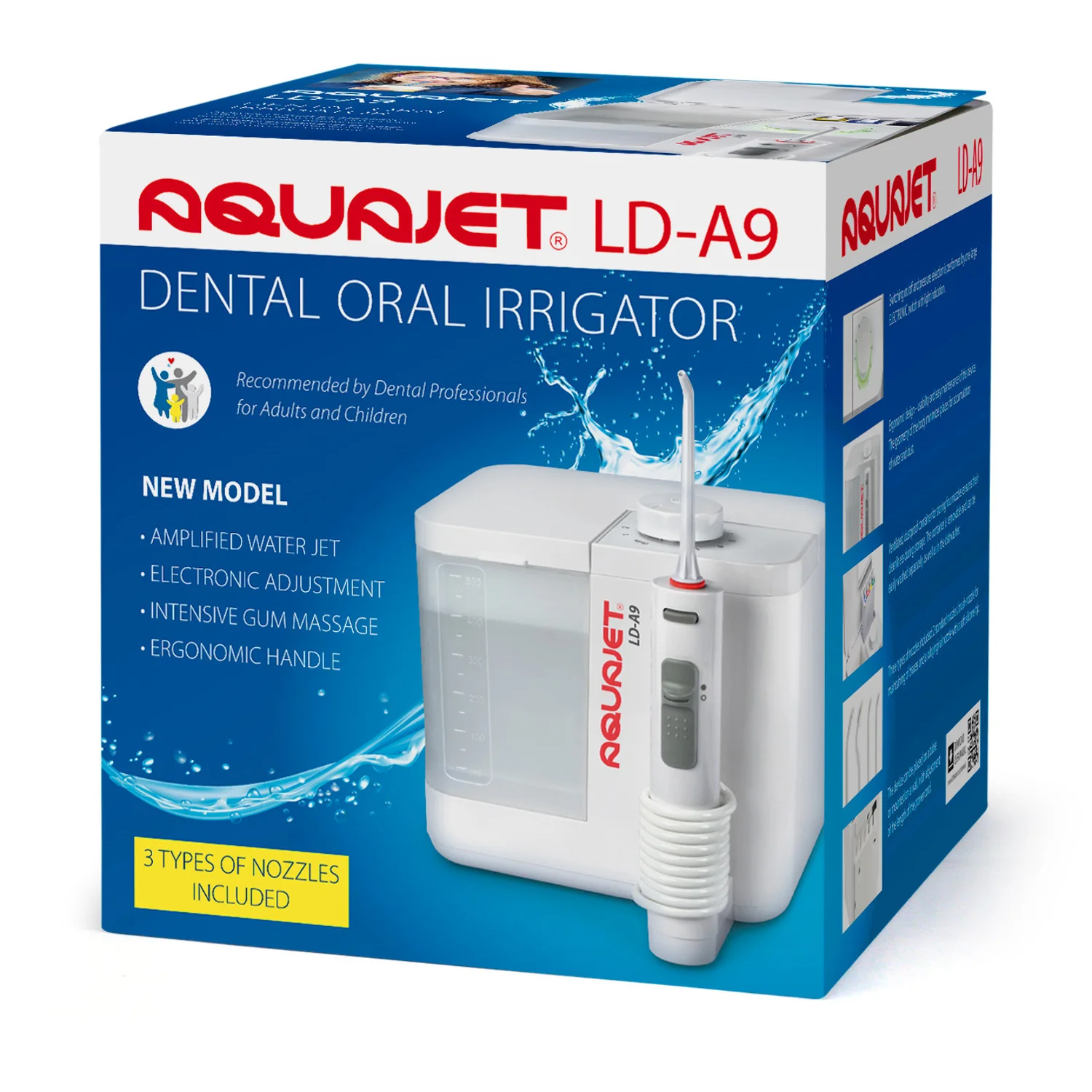 Irrigador Aquajet, control electrónico, recipiente de 500 ml, 4 puntas, LD-A9 - Image 9