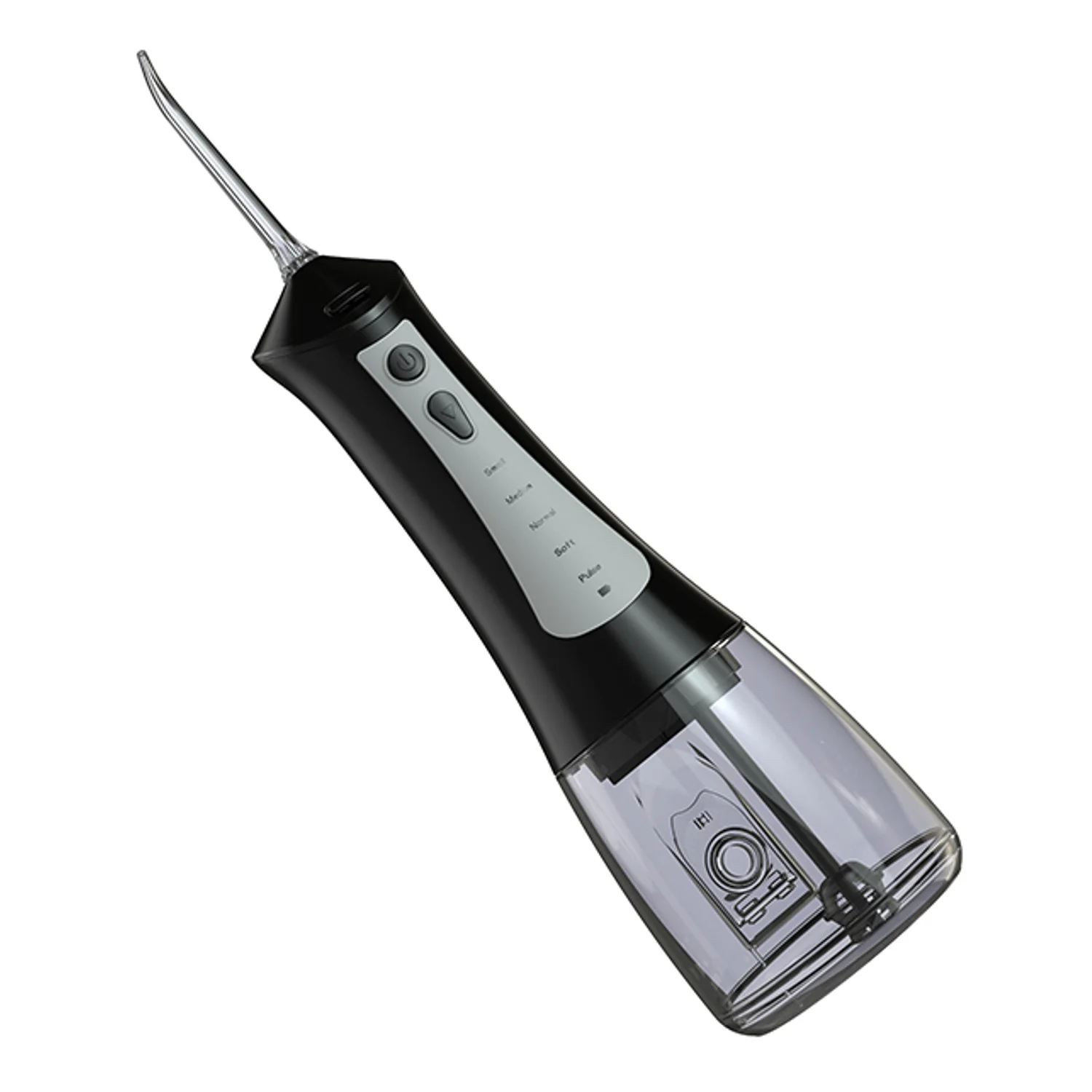 Irrigador Dental LAFE CleanPRO Negro – 5 Modos, 6 Boquillas, 300ml, IPX7, Batería 2000mAh, Portátil, Recargable USB - Image 6