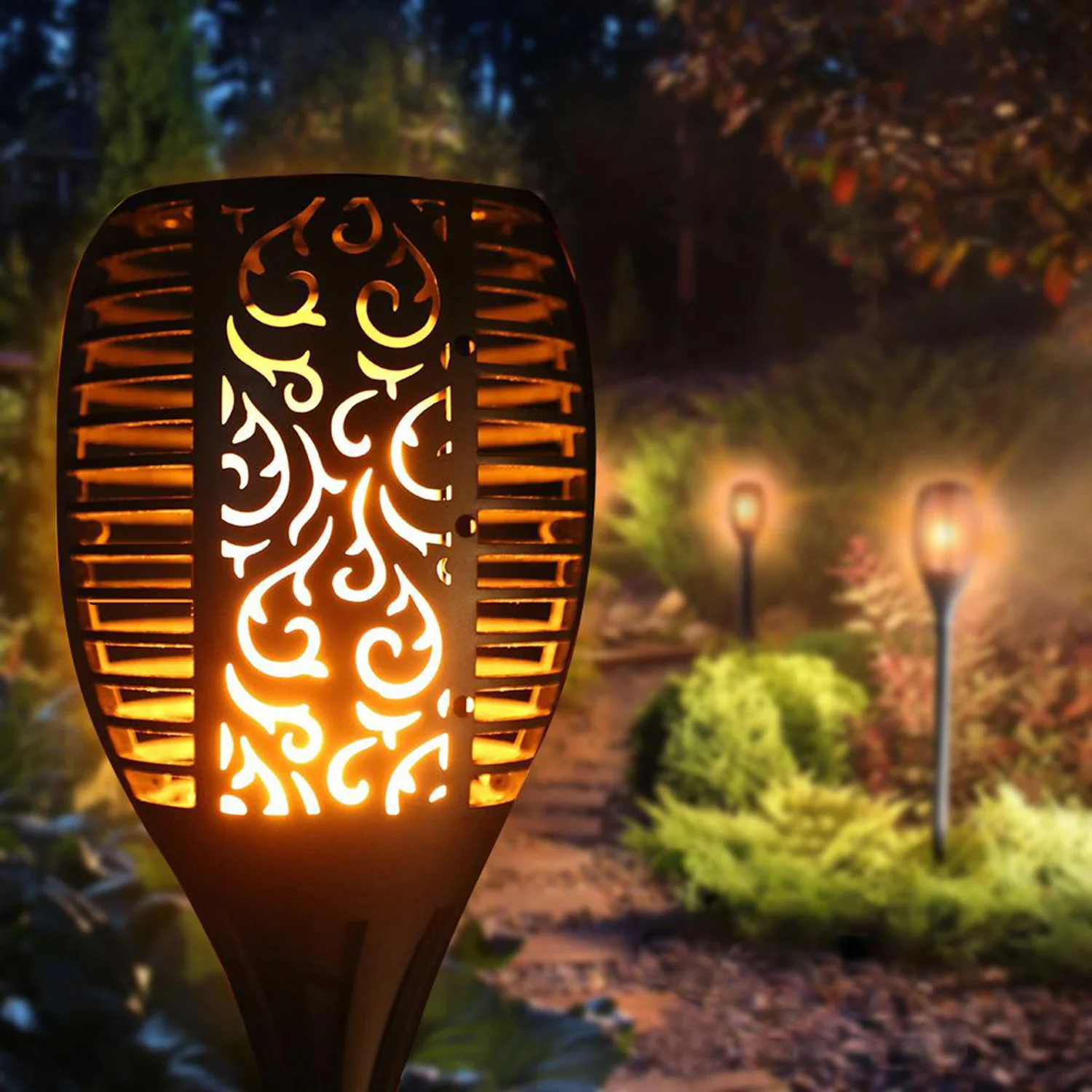 Antorcha Lámpara solar de jardín LED bateria 2200 mAh - Image 8