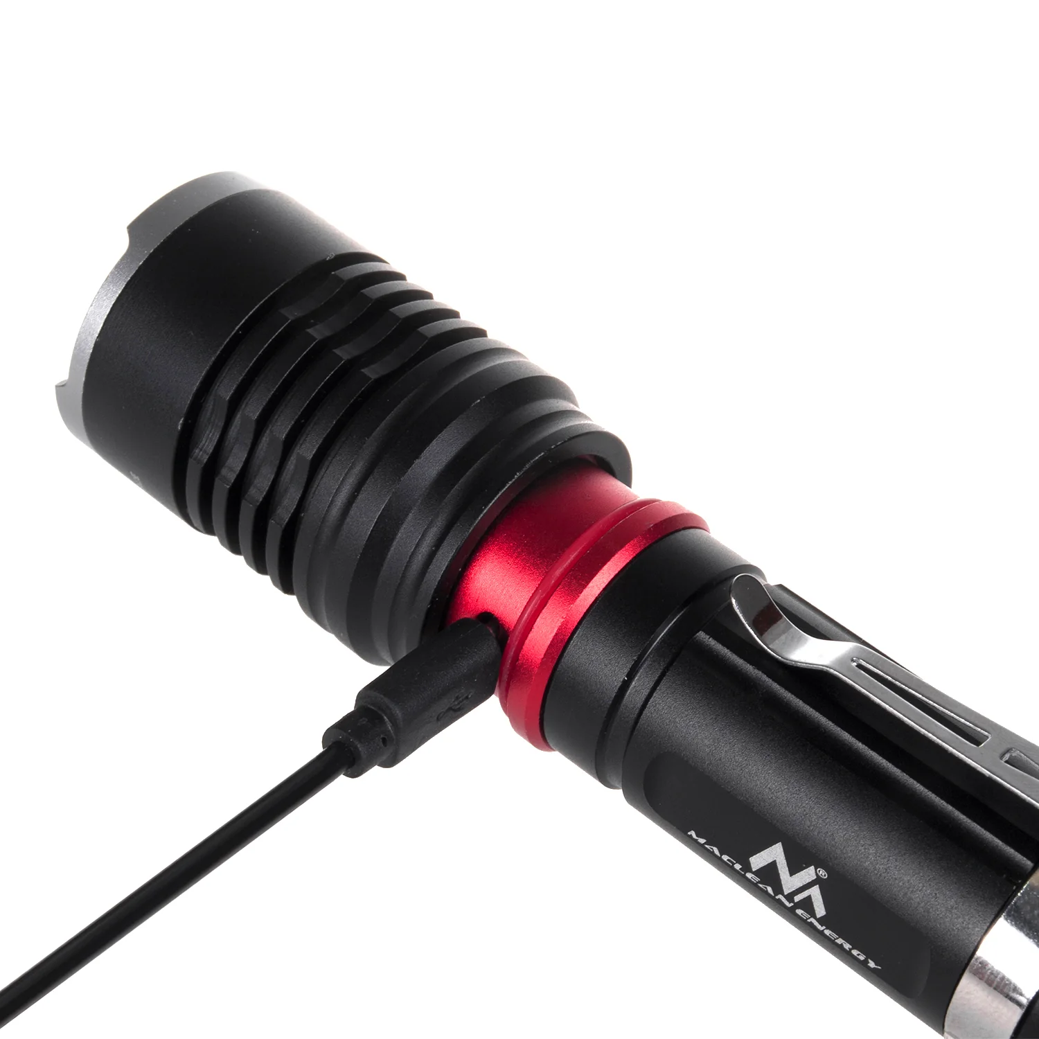 Linterna lámpara de Bicicleta CREE LED, soporte + cable USB, Batería: 18650 de Litio (incluida), 3 Modos de iluminación, Grado de protección: IPX5 Maclean MCE220 - Image 4