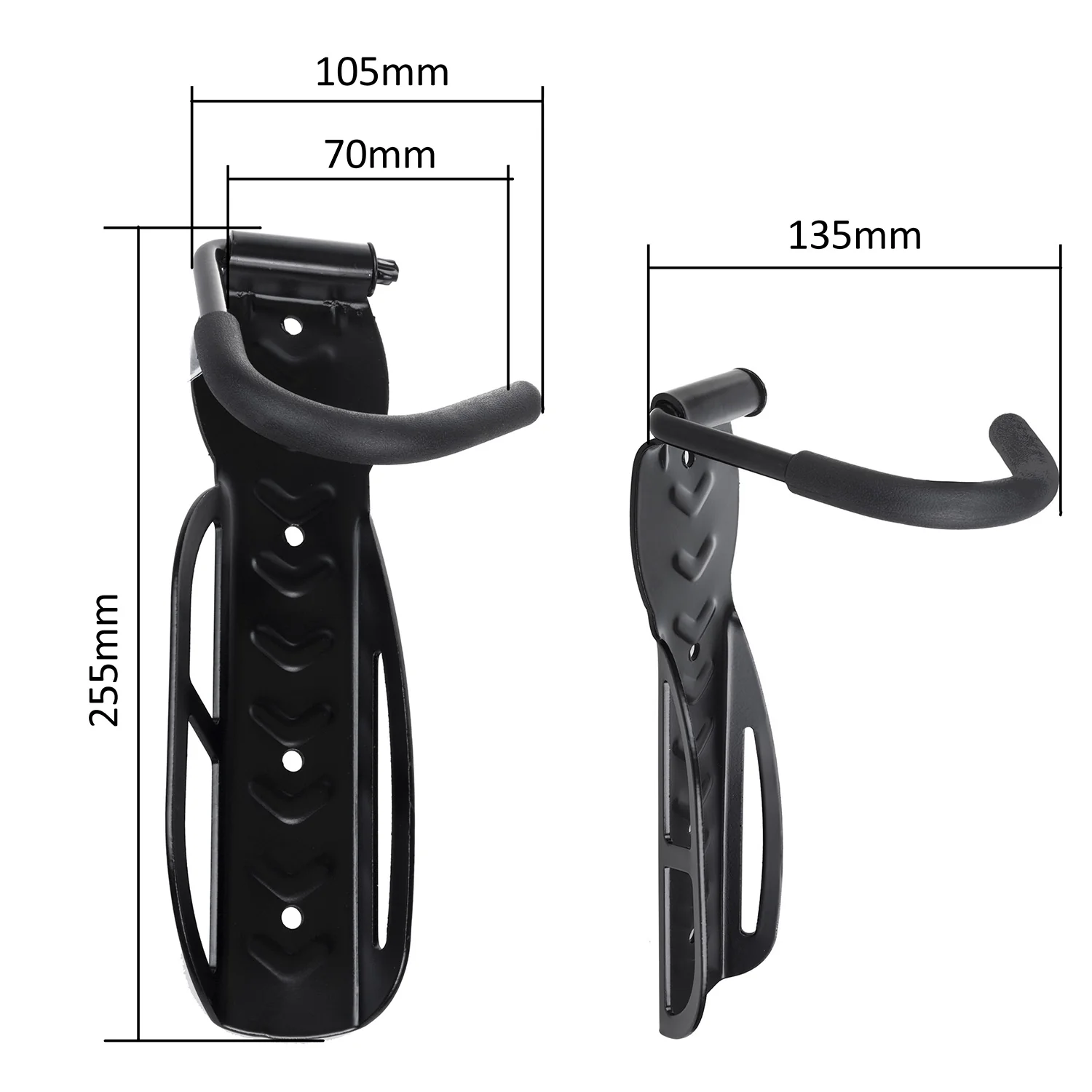 Maclean MC-432 Soporte de Pared para Bicicletas Portabicicletas Vertical Acero Carga máx. 30 kg - Image 6