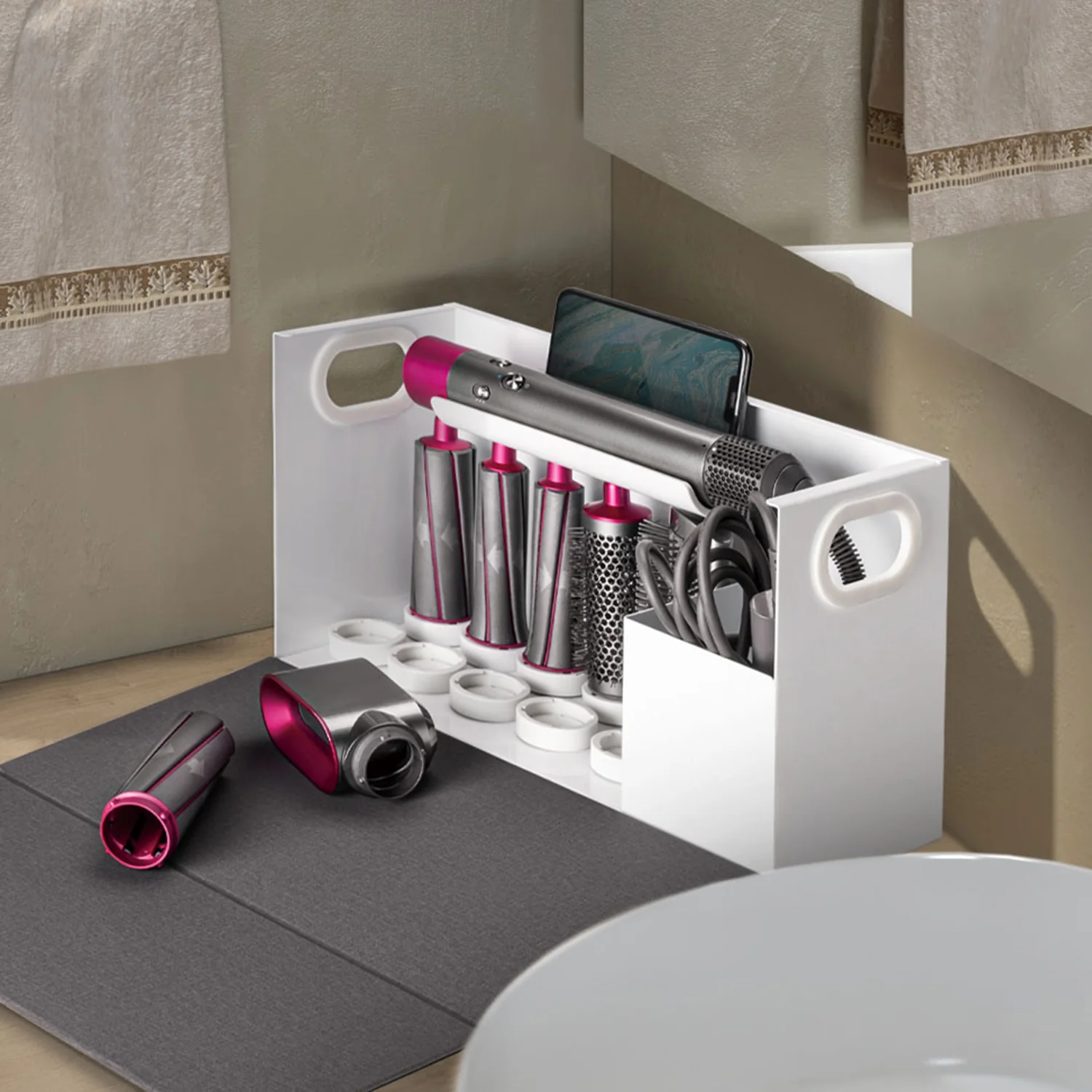 Maclean MC-478 Organizador para Secador Dyson Airwrap Styler Tote, 367x150x220mm, 8kg - Image 4