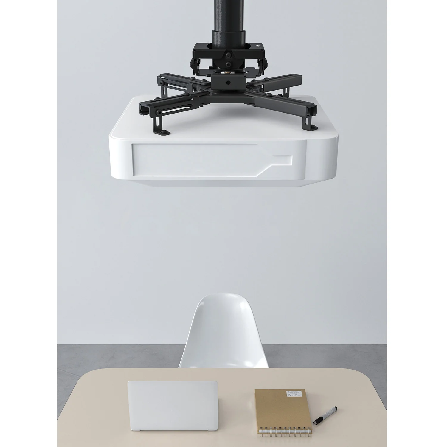 Maclean MC-913 Soporte universal para proyector con montaje en el techo de acero ajustable inclinable 35kg - Image 10