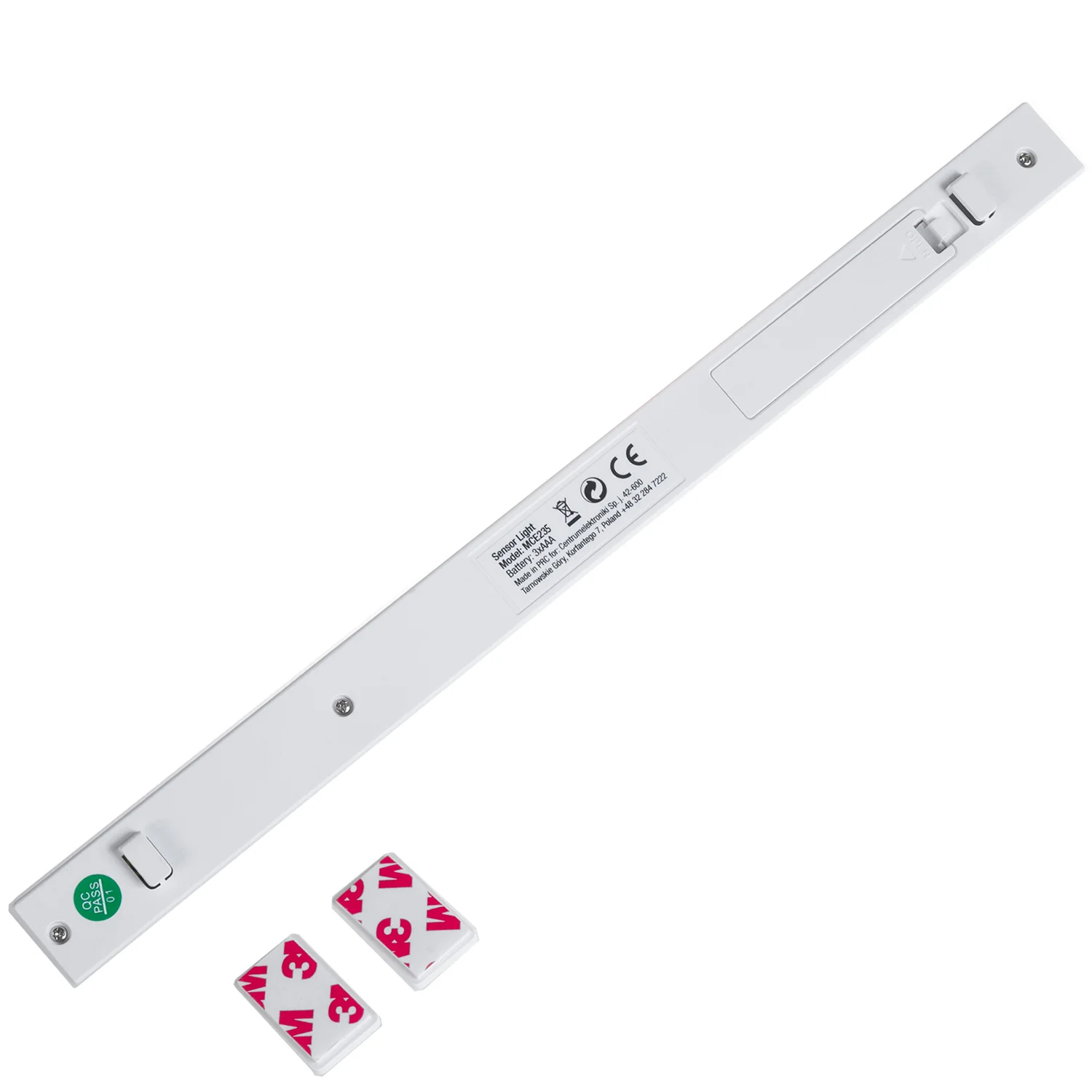 Maclean MCE235 Luz lámpara LED con detector de movimiento PIR para gabinete, cocina, dormitorio etc. cinta autoadhesiva 3M, alimentación: pilas 3xAAA (no incl.) - Image 4