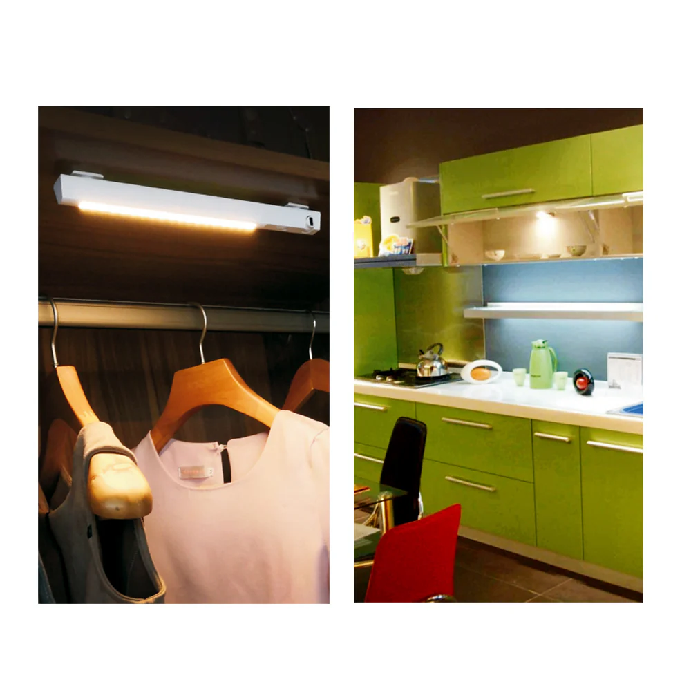 Maclean MCE235 Luz lámpara LED con detector de movimiento PIR para gabinete, cocina, dormitorio etc. cinta autoadhesiva 3M, alimentación: pilas 3xAAA (no incl.) - Image 6