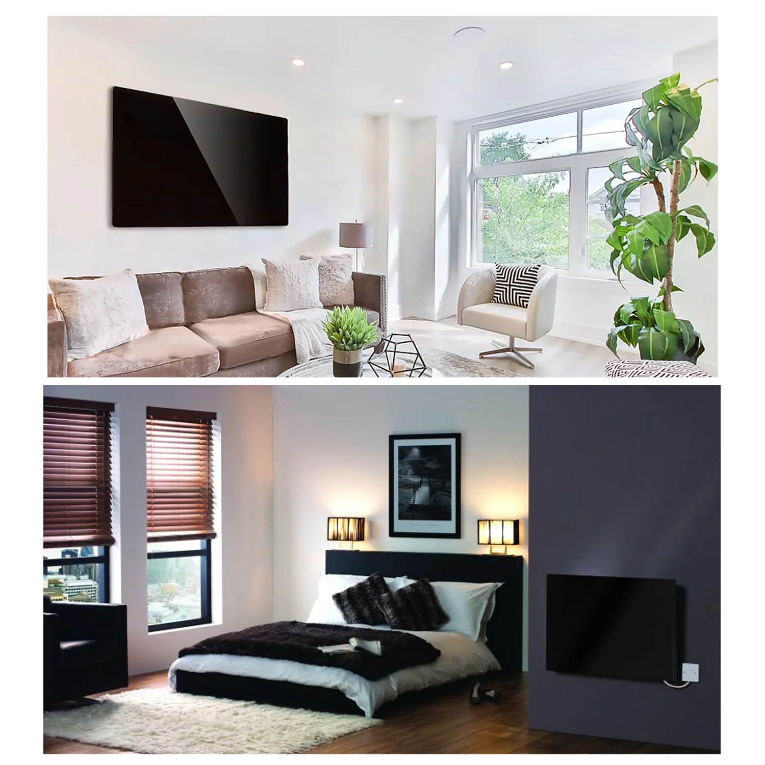 Maclean MCE536 Calentador Eléctrico de Vidrio WiFi LED con Control Remoto 600W - Image 4