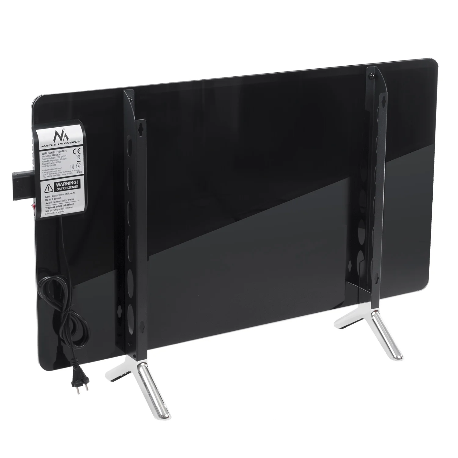 Maclean MCE536 Calentador Eléctrico de Vidrio WiFi LED con Control Remoto 600W - Image 8