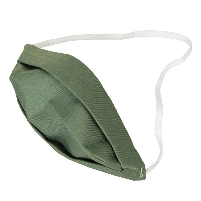 Mascarilla adulto mascarilla doble cara algodón verde - Image 3