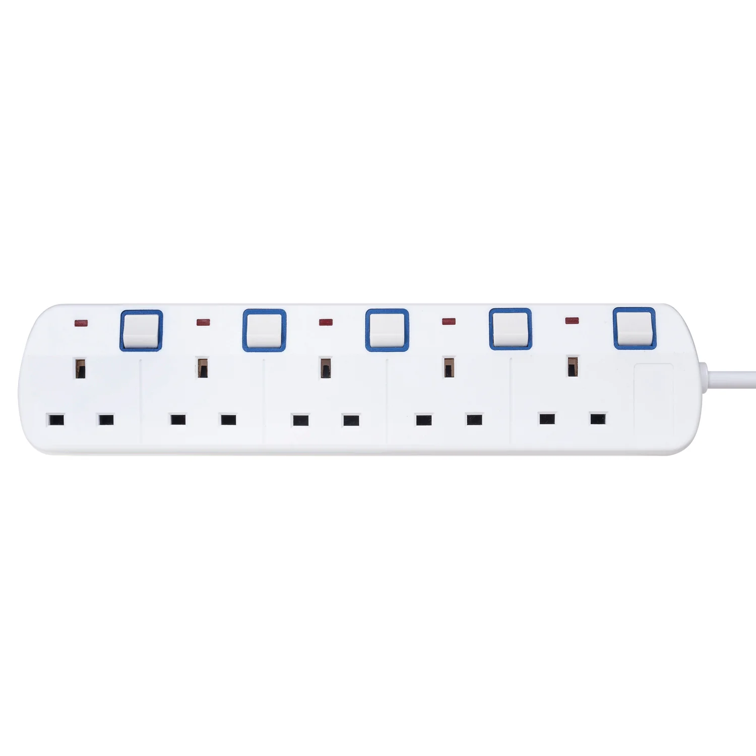 MC205 UK 5 enchufes con interruptores cable alargador 1,5m - Image 3