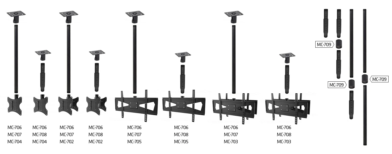 Placa Maclean, para montar un soporte de TV, PROFI MARKET SYSTEM, 50kg, MC-706 - Image 3