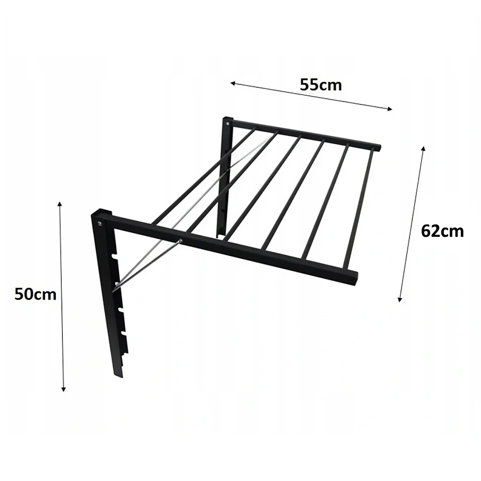 Secadora de pared Majka (60cm, Plata) - Image 8
