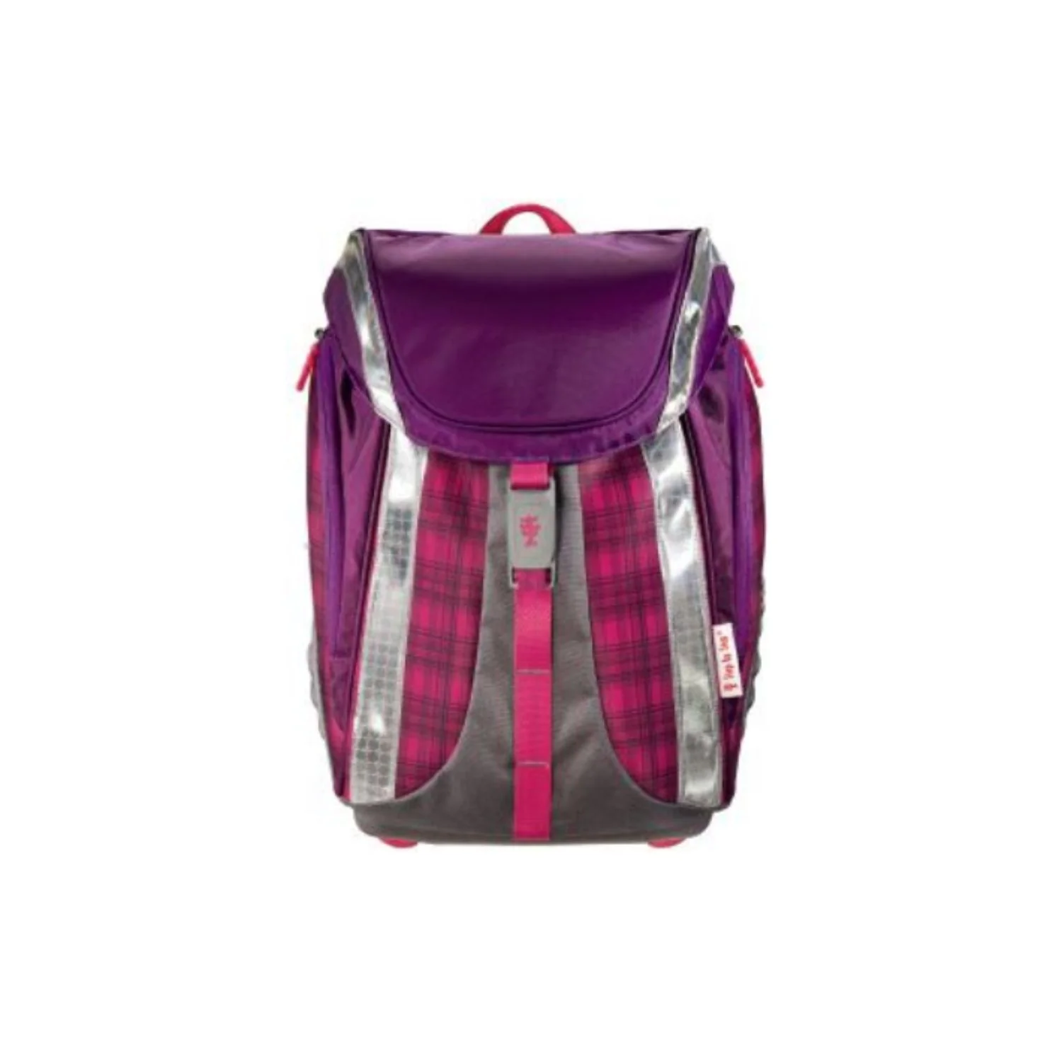 Set escolar: mochila, estuche, portatodo, cartera, saco FLEXLINE Step by Step DAHLIA CHECKED Hama 001031500000 - Image 3