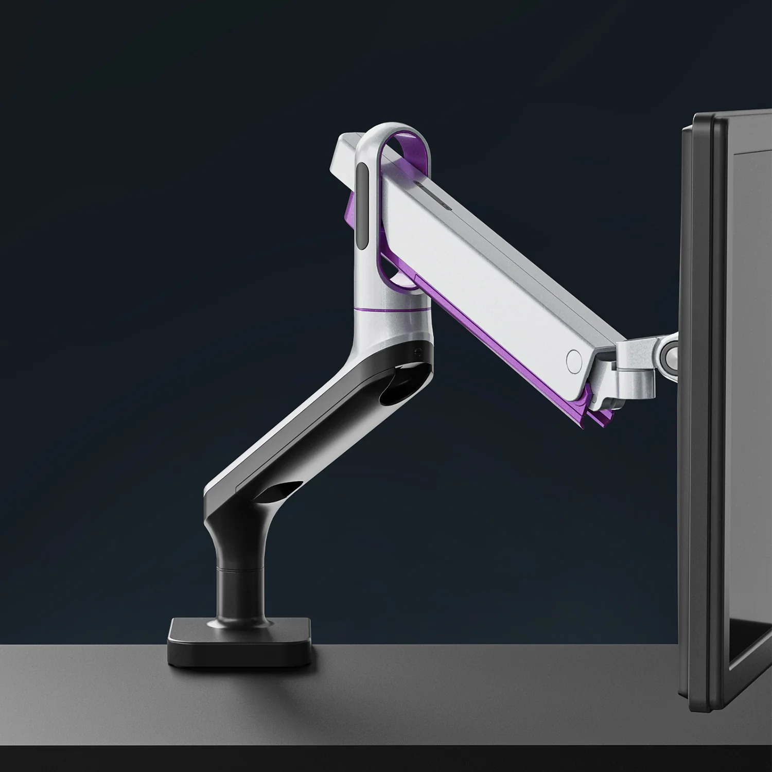 Soporte de monitor Ergo Office, premium con resorte de gas, brazo doble 17"-32" 9 kg, ER-436 - Image 11