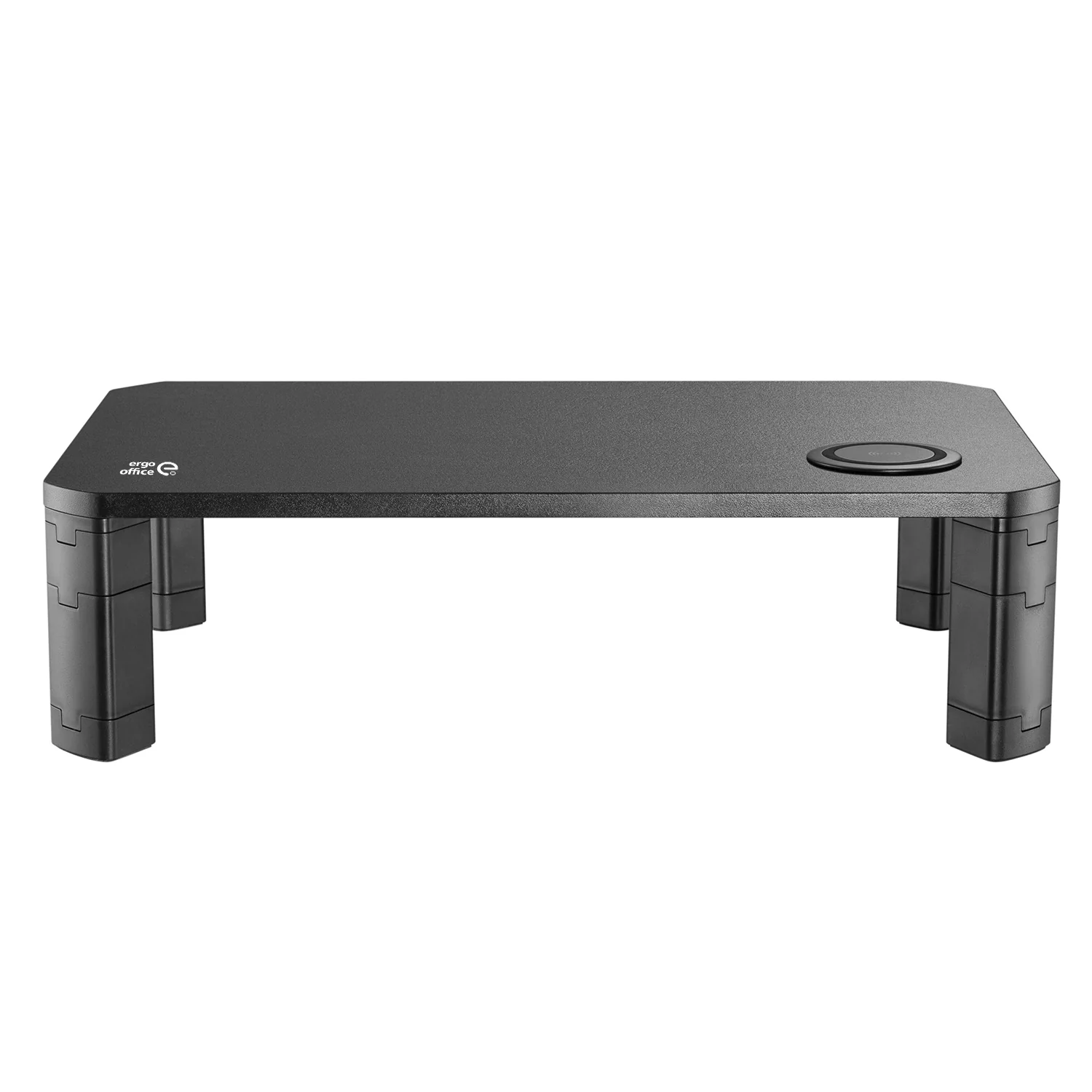 Soporte de pantalla ajustable en altura con soporte de monitor de carga inalámbrica Qi de 17"~32" hasta un máximo de 20 kg de carga por inducción - Image 3