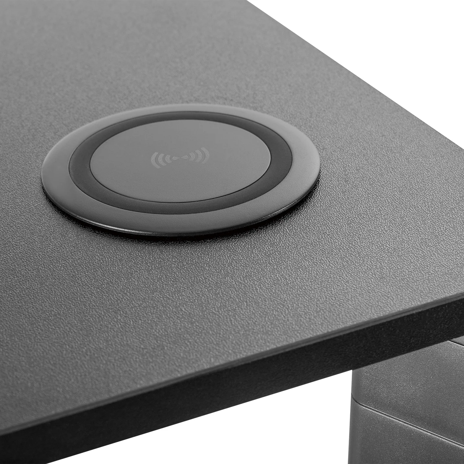 Soporte de pantalla ajustable en altura con soporte de monitor de carga inalámbrica Qi de 17"~32" hasta un máximo de 20 kg de carga por inducción - Image 7