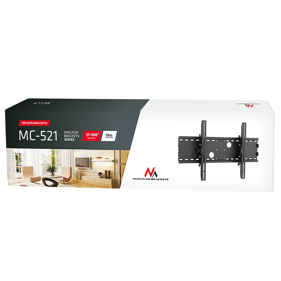Soporte de pared para pantalla LCD LED TV 37-70", 75kg, VESA Maclean MC-521 B - Image 8