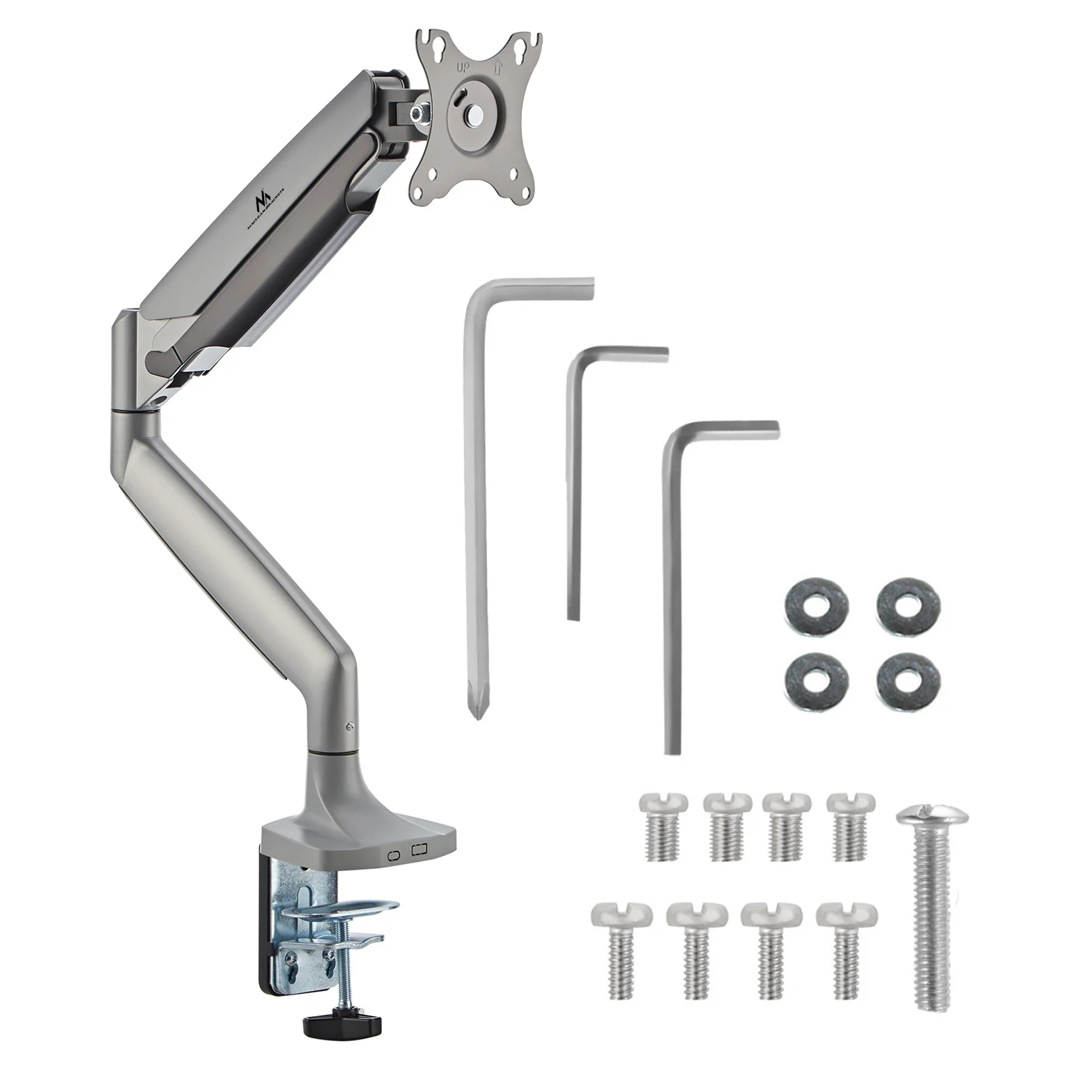 Maclean MC-969 Soporte para monitor, Brazo doble, Soporte con resorte de gas, 17"-45", Carga max. 16 kg - Image 7