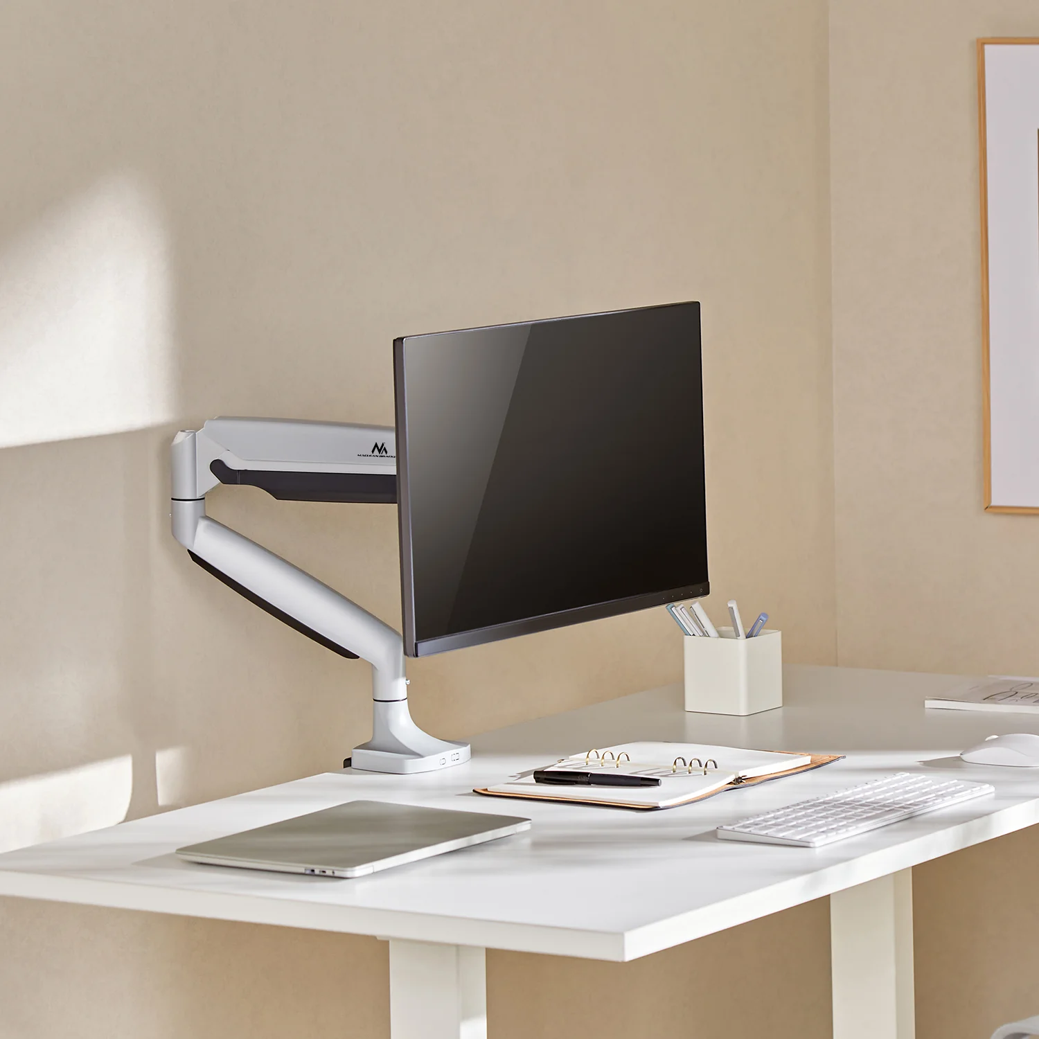 Maclean MC-969 Soporte para monitor, Brazo doble, Soporte con resorte de gas, 17"-45", Carga max. 16 kg - Image 9