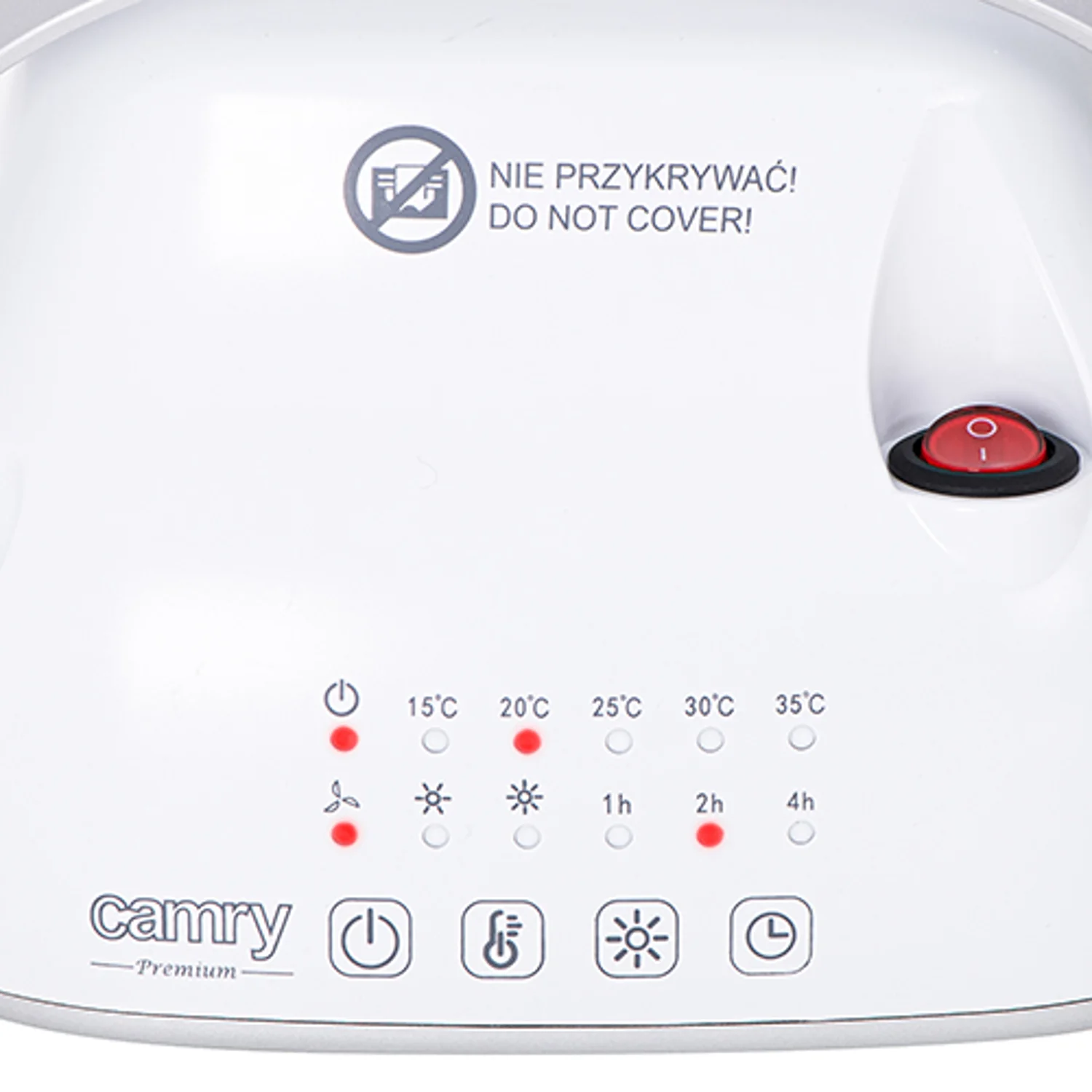 Termoventilador cerámico con LED Camry CR 7732 1500W - Image 6
