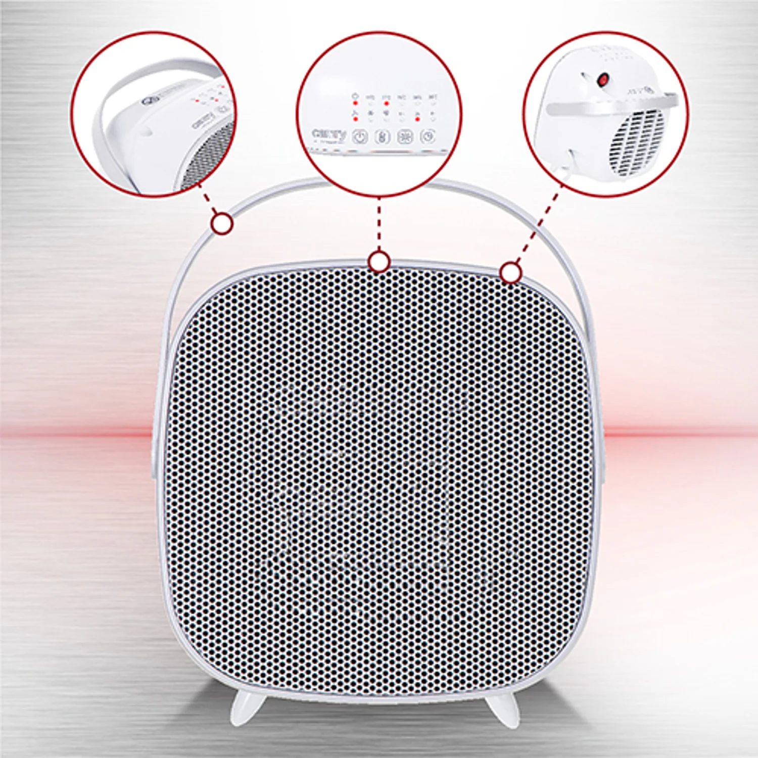 Termoventilador cerámico con LED Camry CR 7732 1500W - Image 7