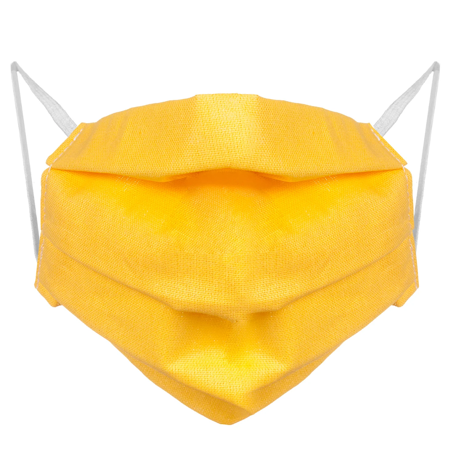 Una máscara protectora reutilizable con un elástico de algodón - amarillo - Image 3